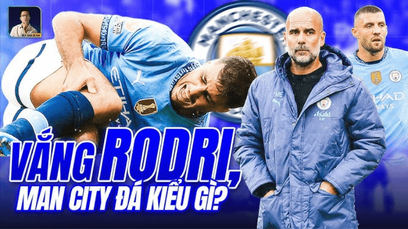 Rodri, tiền vệ quan trọng của Manchester City, do chấn thương nặng